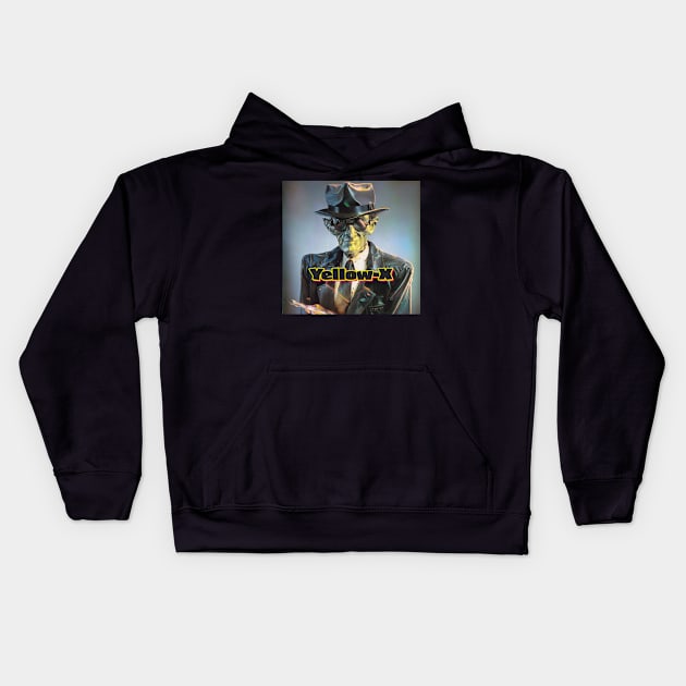 Yellow-X Kids Hoodie by Yellow Cottage Merch